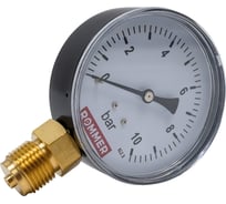 Манометр ROMMER радиальный корпус dn 80 мм 1/2", 0...10 бар, кл.2.5 rim-0010-801015 RG00929SFN4ONL