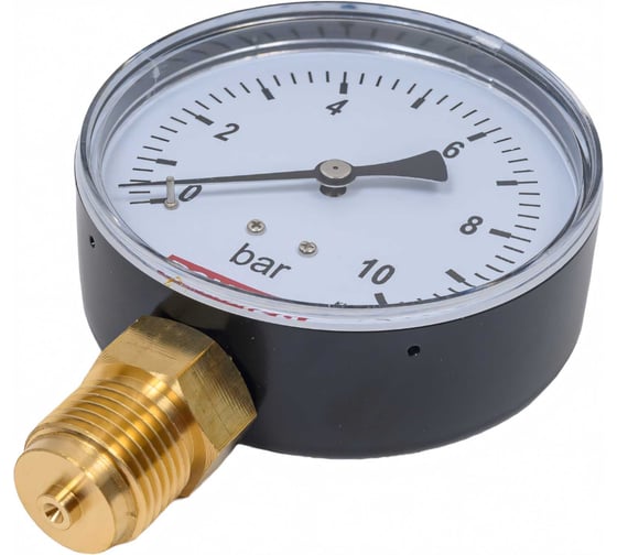 Манометр ROMMER радиальный корпус dn 80 мм 1/2", 0...10 бар, кл.2.5 rim-0010-801015 RG00929SFN4ONL