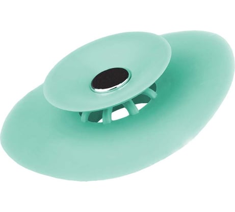 Пробка для ванны и раковины MasterProf d-100 мм, бирюзовая ТД.030478