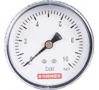 Манометр ROMMER аксиальный корпус dn 63 мм 1/4" , 0...10 бар, кл.2.5 rim-0009-631008 RG00929SFN34V8