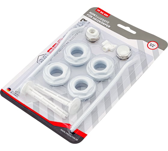 Комплект для монтажа радиатора с кронштейнами PROFACTOR 1/2" PF RK 550
