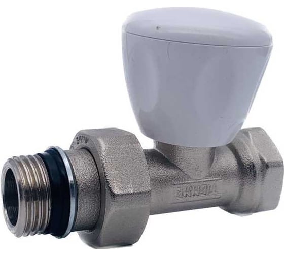 Регулировочный прямой клапан Tiemme 3/4" New Excel (с уплотн. кольцом) 3260046 / 3265
