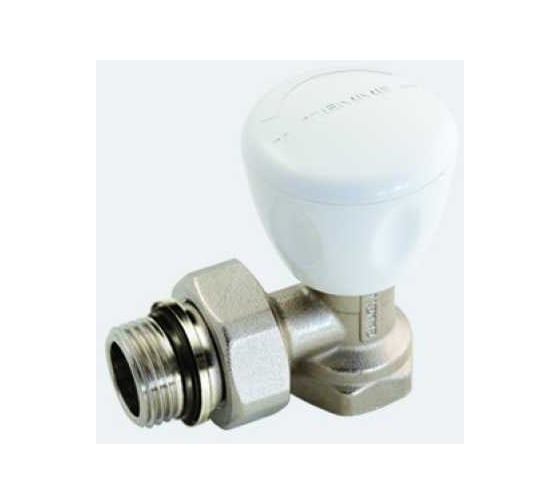 Регулировочный угловой клапан Tiemme 1/2" New Excel (с уплотн. кольцом) 3260040 / 3266