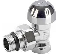 Термостатический угловой клапан Tiemme 1/2" (хром) 3300016 / 3306C0404