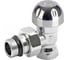 Термостатический угловой клапан Tiemme 1/2" (хром) 3300016 / 3306C0404 1