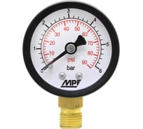 Манометр радиальный MPF 6 Бар, кл. точности 2,5, 1/4" нар. резьба ИС.160270