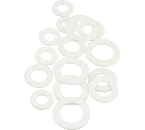 Набор прокладок из резины MPF 1/2"-1", белые, 15 шт ИС.131222