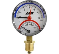 Термоманометр радиальный MPF 6 Бар, 120 гр., 1/2" нар. резьба ИС.161749