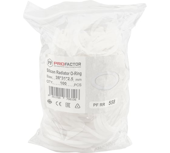 Кольцо силиконовое для радиаторных футорок и пробок PROFACTOR 1" PF RR 558