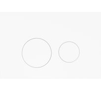 Клавиша смыва Teymi Lina, двойной смыв, белый матовый T70019WM ЦБ-00268268