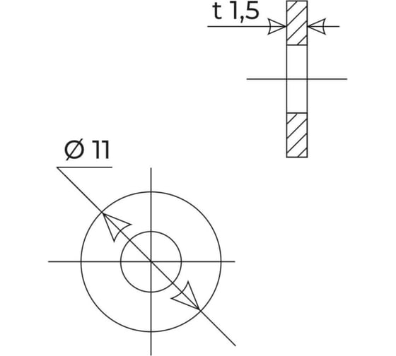 Прокладка MPF 1/4 черная ИС.131198