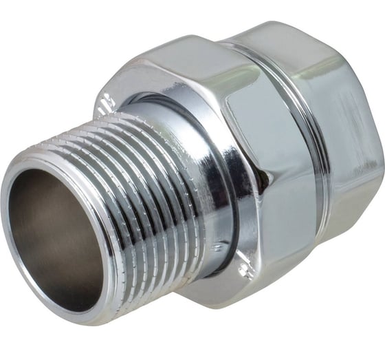 Сгон американка для полотенцесушителя прямой MasterProf 3/4" в/н хром ИС.050076 1