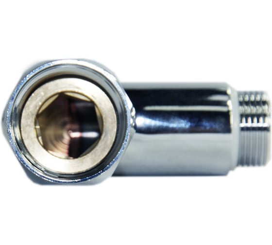 Угловое соединение для полотенцесушителя MasterProf 1" в/н хром ИС.050047