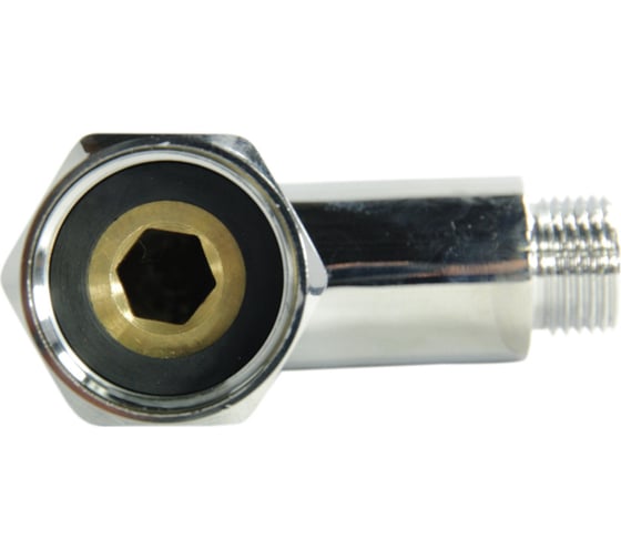 Угловое соединение для полотенцесушителя MasterProf 1" х 1/2" в/н хром ИС.050045