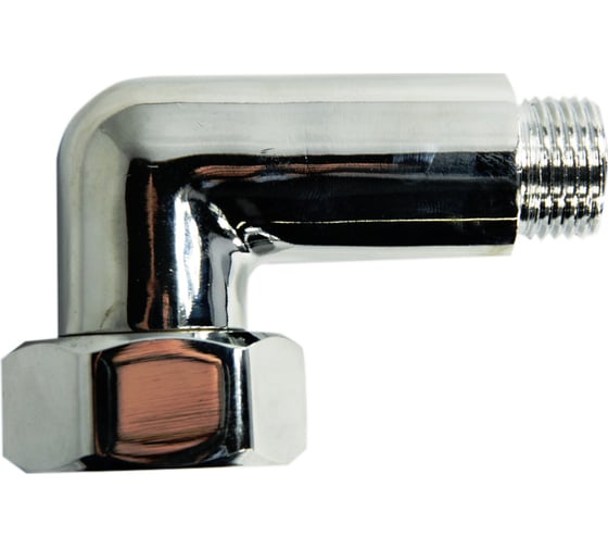 Угловое соединение для полотенцесушителя MasterProf 1" х 1/2" в/н хром ИС.050045