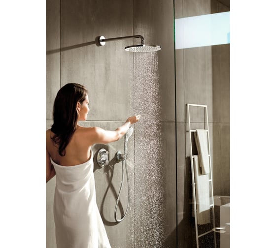 Шланговое подсоединение HANSGROHE 26487000 с держателем душа Fixfit Porter S 00000044169