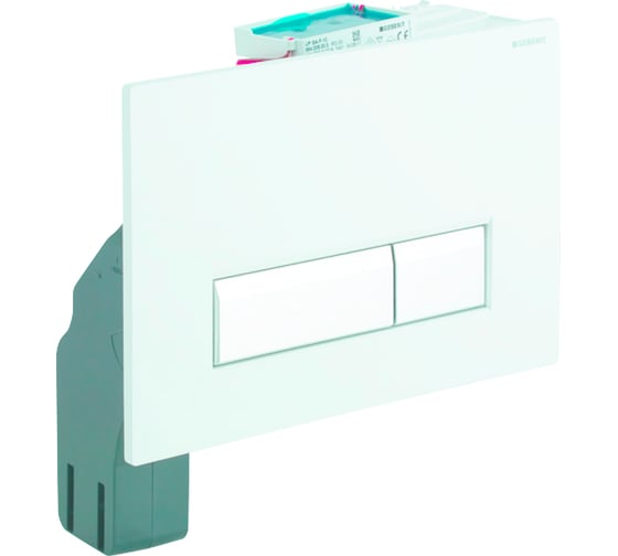 Клавиша GEBERIT 115.600.KR.1 Sigma 40 NEW к 111.370 кнопка аллюминий/рамка черная 00000004659
