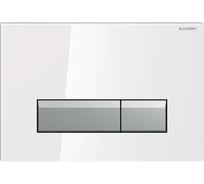 Клавиша GEBERIT 115.600.SI.1 Sigma 40 NEW двойная, смыв к 111.370 00000024725