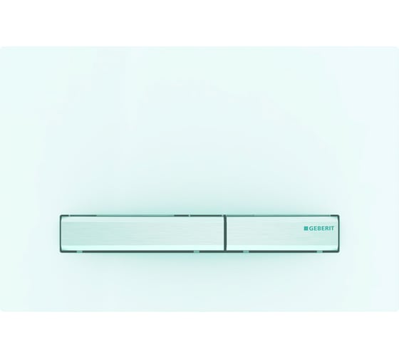 Клавиша GEBERIT 115.788.11.2 Sigma 50 NEW двойной смыв рамка белый/кнопки сталь 00000067940