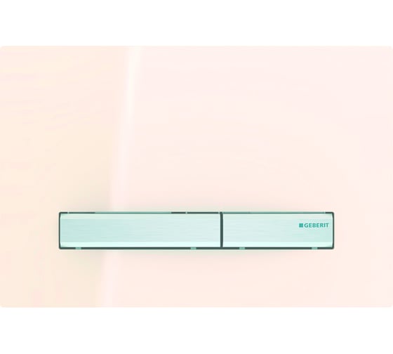 Клавиша GEBERIT 115.788.TG.2 Sigma 50 NEW двойной смыв песчаное стекло 00000067955 1