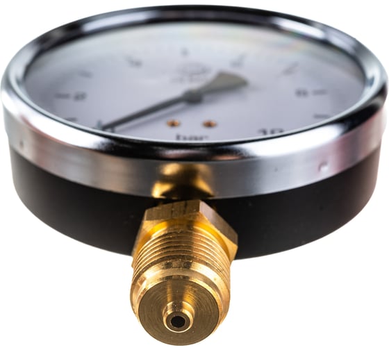 Манометр 100 мм, 1/2", радиальный, PN бар-0-10 ELSEN EM100.10