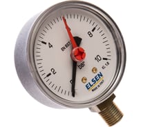 Манометр 63 мм, 1/4", радиальный, PN бар-0-10 ELSEN EM63.10