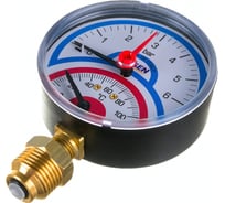Термоманометр 80 мм, 1/2", радиальный T C -от 0 до +120, PN бар-0-6 ELSEN ETM80.06