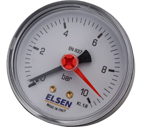 Манометр 63 мм, 1/4", осевой, PN бар-0-10 ELSEN EMO63.10