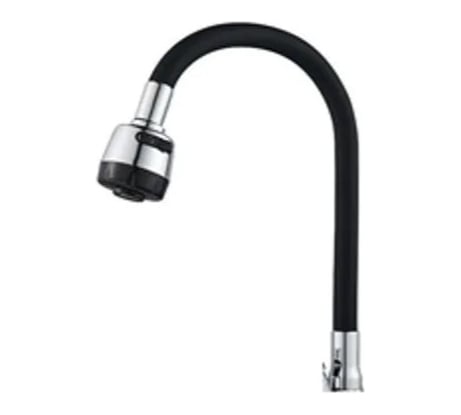 Излив смесителя для кухни ARCO DA VELLA гибкий черный, с насадкой 16227