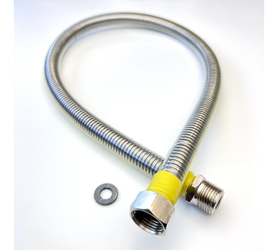 Сильфон для газа TUBOFLEX в оплетке ПВХ 1/2", 0.6 м, ВР/НР 4829534 1