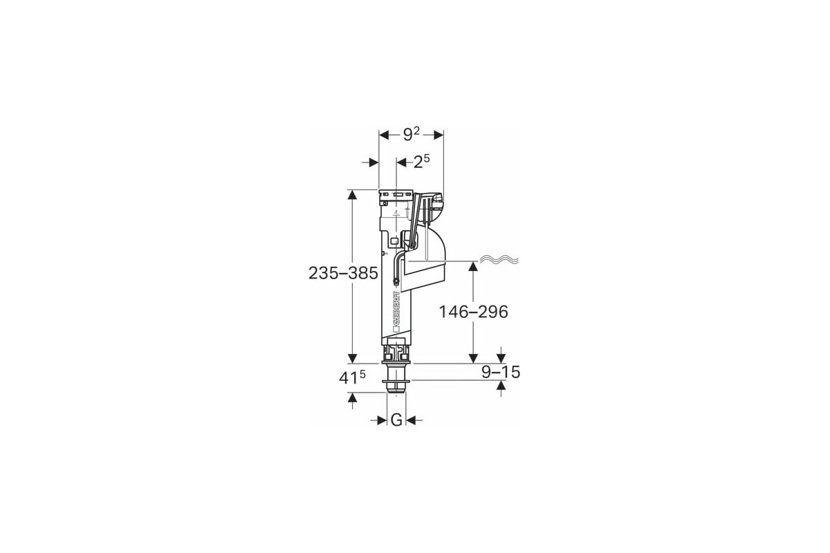 Впускной клапан geberit 360