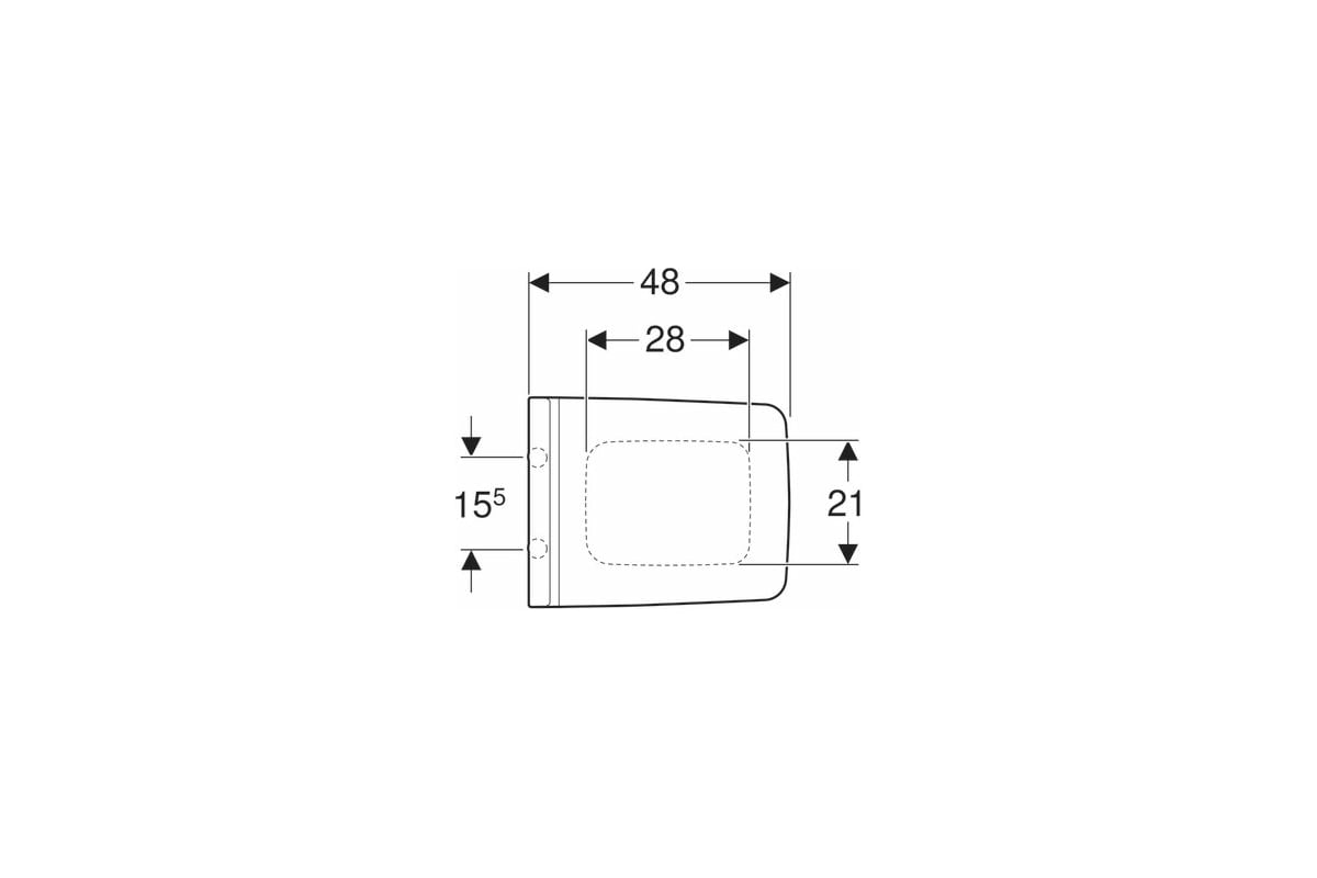 Сиденье с механизмом плавного закрывания GEBERIT 500.537.01.1 Xeno soft ...