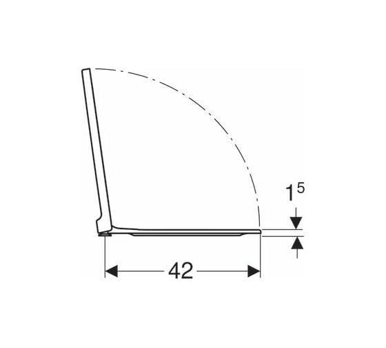 Сиденье с механизмом плавного закрывания GEBERIT 500.537.01.1 Xeno soft close 00000069263