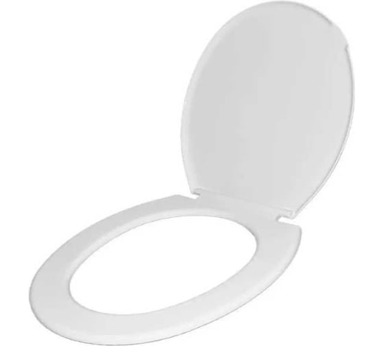 Сиденье для унитаза VIRPLAST стандарт пластиковое с креплениями 20985559