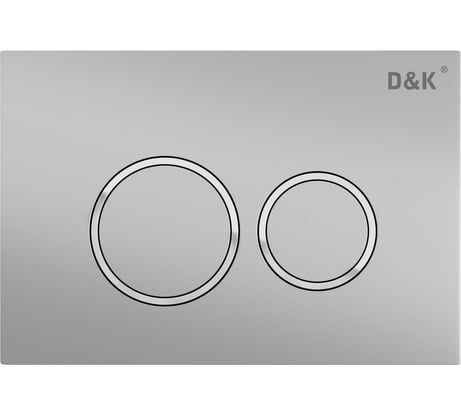 Клавиша смыва D&K Bayern арт.инсталл DI8050127, матовый хром DB1529002