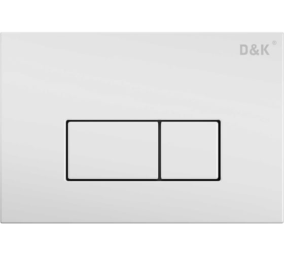 Клавиша смыва D&K Rhein арт.инсталл DI8050127, белый DB1499016