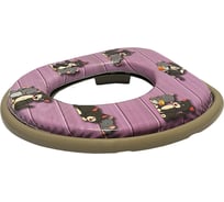 Мягкое детское сиденье для унитаза Мультипласт (30) с рисунком «кошки-мышки» MPG9383