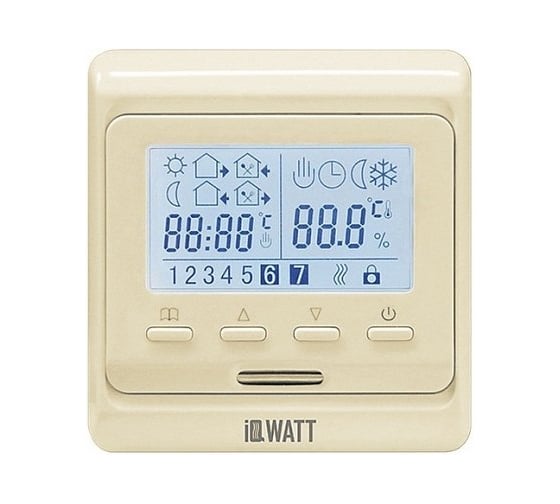 Терморегулятор IQWATT IQ Thermostat P слоновая кость 039488