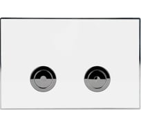 Клавиша смыва для пневматической инсталляции Point венера, белый/хром, PN44071WC