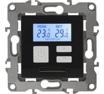 Терморегулятор универсальный 230В, Imax16А, IP20, антрацит ЭРА 12-4111-05 Б0031275