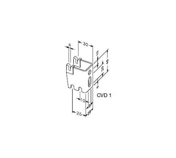 Настенная консоль Zehnder CVD 1 25/30 mm 795041 RAL 9016