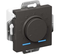 Электронный термостат для теплого пола Atlasdesign Systeme Electric базальт, с датчиком, 10a, механизм ATN001435