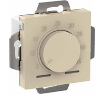 Электронный термостат для теплого пола Systeme Electric Atlasdesign бежевый с датчиком, 10a, механизм ATN000235
