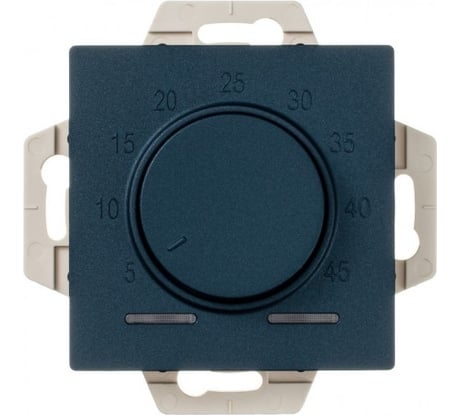 Электронный термостат для теплого пола Systeme Electric Atlasdesign изумруд с датчиком, 10a, механизм ATN000835