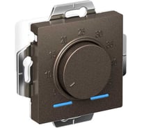 Электронный термостат для теплого пола Systeme Electric Atlasdesign мокко с датчиком, 10a, механизм ATN000635