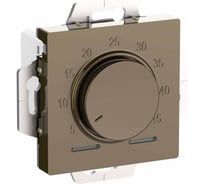 Электронный термостат для теплого пола Systeme Electric Atlasdesign шампань с датчиком, 10a, механизм ATN000535