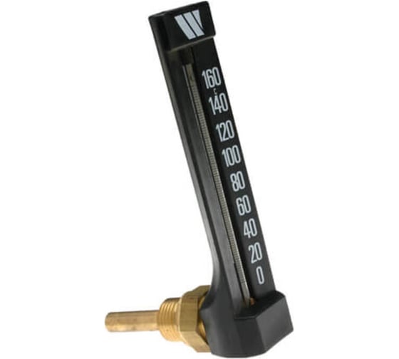 Термометр Watts спиртовой угловой MTW100 1/2", 160*С, 100мм 4922161110021WA 10006437