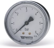 Манометр Watts PB45M647 аксиальный F+R150 0-10бар, корпус 80mm 1/4" MAS 10008024