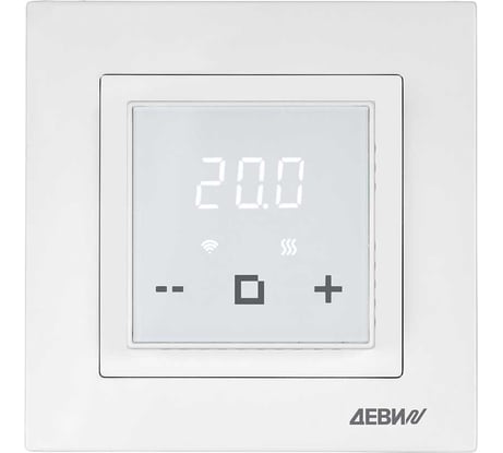 Терморегулятор ДЕВИ classy c wi-fi, с датчиком пола, белый, 16а 140F1064R