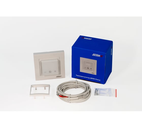 Терморегулятор ДЕВИ classy c wi-fi, с датчиком пола, белый, 16а 140F1064R